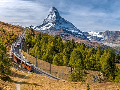 Švýcarské velehory vlakem